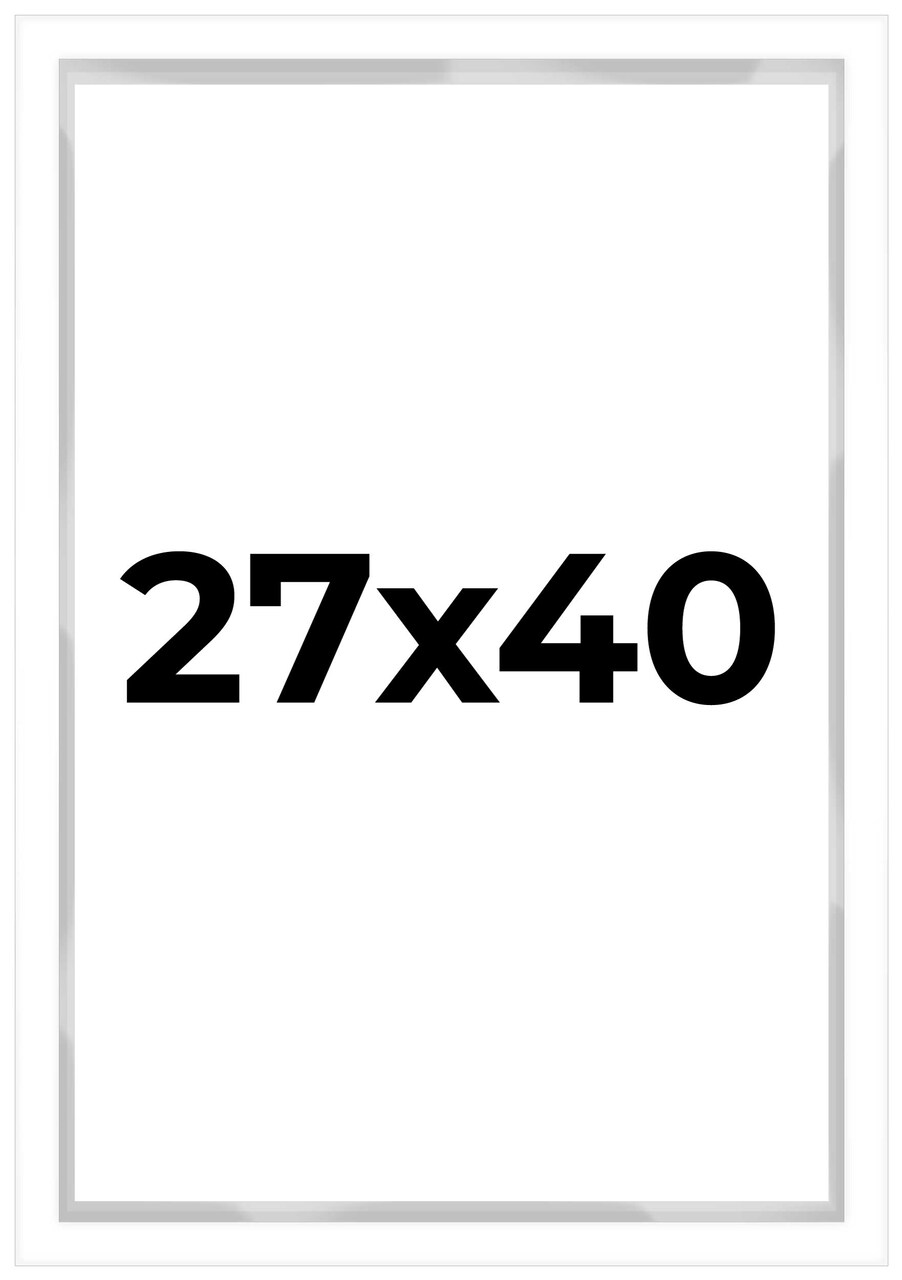 Modern Shadow Box 1" Depth White Picture Frame - UV Acrylic, Backing, Hanging Hardware
